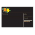 Lavagnetta Ortofrutta Serie Black Cancellabile