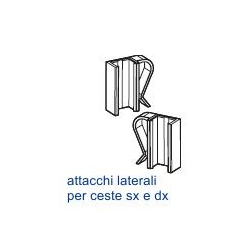 ATTACCHI LATERALE PER CESTE CON FILO METALLICO