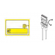 SEGNAPREZZO IN PVC SERIE GAST FORMAGGI CON AGO