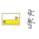 SEGNAPREZZO IN PVC SERIE GAST FORMAGGI CON ASTA E CLIP