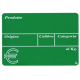 Segnaprezzi PVC Ortofrutta Verde Stampato