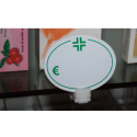 Segnaprezzo Ovale PVC per Farmacie e Sanitarie