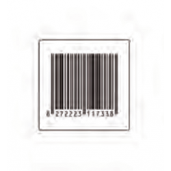 Etichetta adesiva Antitaccheggio HQ 30 X 30 mm Falso Barcode