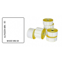 Rotolo da 800 Etichette MM.58 X 55 Foro 40 Bianche