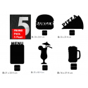 Promo Pack 5 Lavagnette da Tavolo