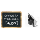 Segnaprezzo PVC Nero Cornice Legno con Clip a Pressione