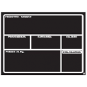 Lavagna Forex per Ortofrutta A6 (148 X 105 mm) Tracciabilità Prodotto