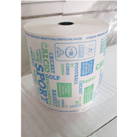 RotoloTermico mm. 80 Carta Termica da 70 Grammi per Agenzie di Scommesse - 3