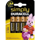 BATTERIE ALCALINE DURACELL SIMPLY STILO AA