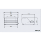 DISPENSER FILMATRICE MANUALE Minerva DSP15E DIMENSIONI
